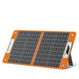 60W 18V Portable Solar Panel;  Flashfish Foldable Solar Charger with 5V USB 18V DC Output Compatible with Portable Generator;  Smartphones;  Tabl