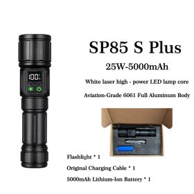 Multi-functional High-power Telescopic Zoom Flashlight With Side Light