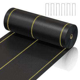 Prohibited From Sale On Amazon XISHAN Black Weed Control Fabric , 90g HDPE (Option: 4X100ft-Black)