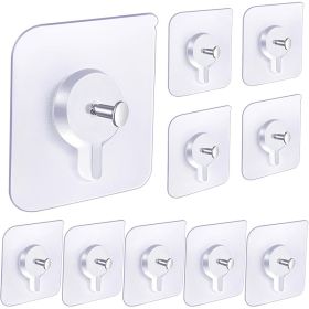 Adhesive Hooks For Wall,Wall Hangers Without Nails For Photos Frames,Utility Waterproof And Oil Resistant Hooks For Kitchen,Bathroom,Home And Off (Option: A 10PCS)