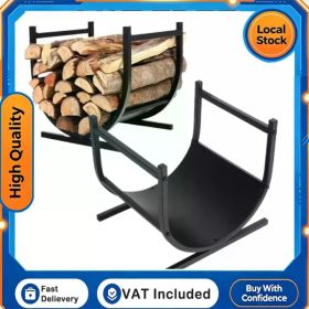 Large Capacity Firewood Rack Wood Stacking Storage Rack High Durability for Indoor or Outdoor Use of Firewood Racks (Option: as show)