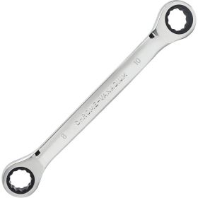 Double Box End Ratcheting Wrench 8mm X 10mm Metric 72 Teeth 12 Point Ratchet Gear Spanner Tools (Option: Default)