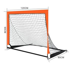 1pcs Portable Soccer Goals for Backyard Indoor and Outdoor Pop Up Soccer Goals Foldable Mobile Training Football Net (Option: as shown)