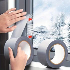 1rolls Window Sealing Tape Heavy Duty Grey Duct Tape For Insulation Windproof For Home Repairs Prevents Cold Air Drafts And Gaps (Option: Default)