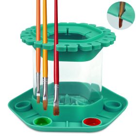 Make Up Brushes Cleaning Tool, Makeup Brush Scrubber Board Cleaner Detachable For Dormitory (green) (Option: Default)