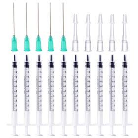 BSTEAN 1ml Syringe With 18Ga 1.5 Inch Blunt Needle And Plastic Needle With Matching Cap (Pack Of 10) (Option: Default)