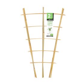 24 Inch Bamboo Garden Trellis , 3 Pack Plant Trellis 2FT For Climbing Plants, Vines, Vegetables, Flowers, Potted Plants, Natural Bamboo Indoor Ou (Option: Default)