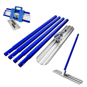 Bull Float Concrete Tools,48''×8'' Magnesium Aluminum Alloy Concrete Float with 4 Combinable Handles,Concrete Bull Float with Carrying Toolbox,Tr (Option: As picture)